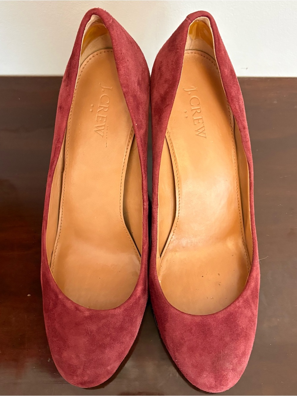 Maroon JCrew heels